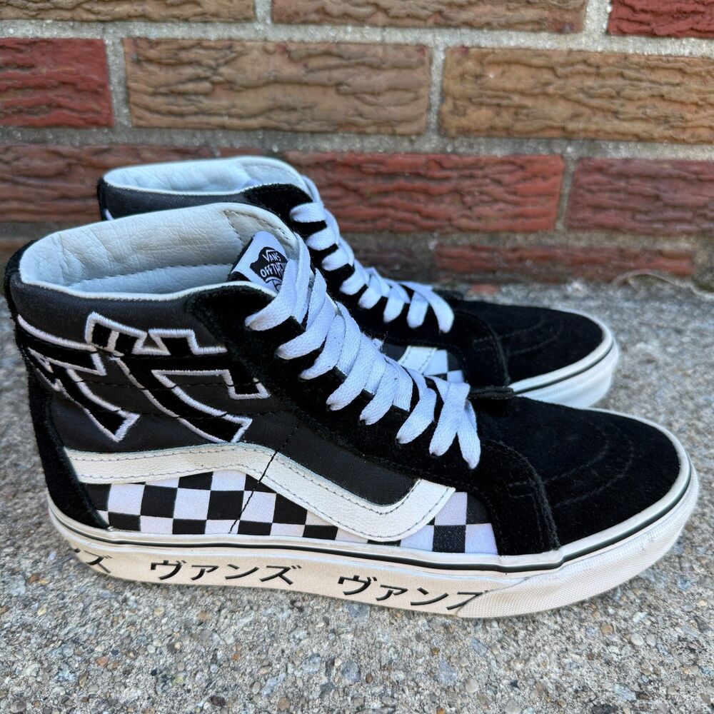 Vans SK8-Hi Reissue Japanese Type Checkerboard size 7 men's/ 8.5 women's Y2K OG